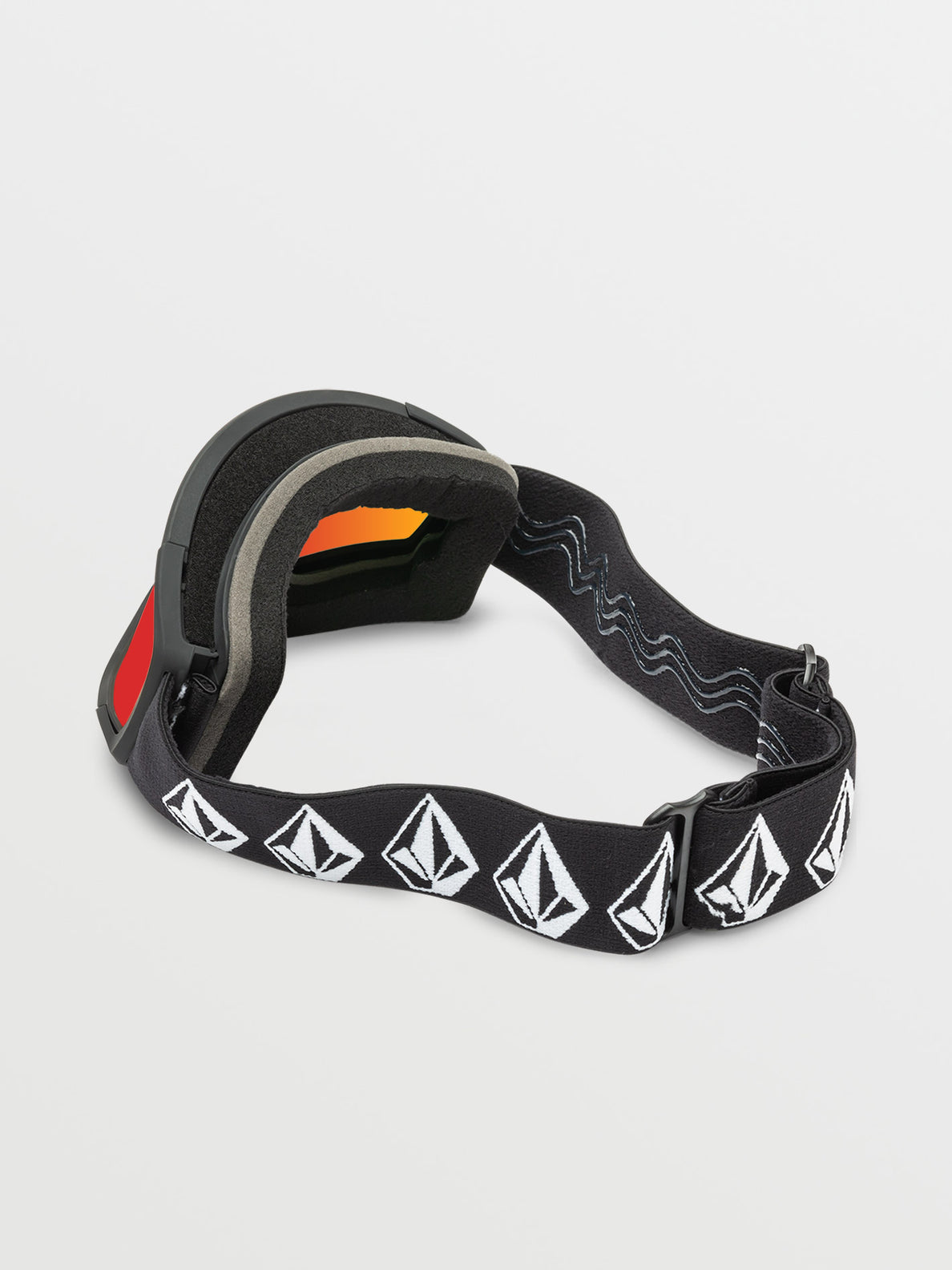 Volcom Attunga Youth Snowboard Goggles - Matte Black Stone/Red Chrome + Bonus Yellow Lens