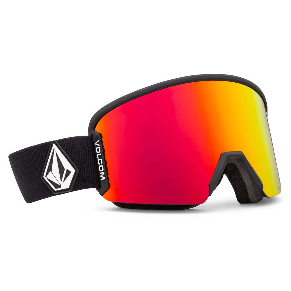 Volcom Garden 2 Snowboard Goggles - Matte Black/Red Chrome + Bonus Yellow Lens