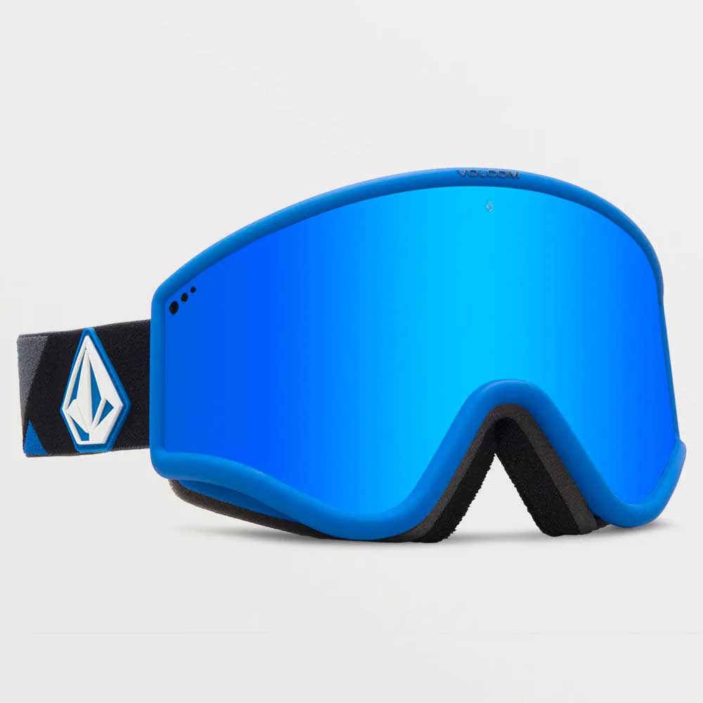 Volcom Yae Snowboard Goggles - Blue Dark Grey / Blue Chrome + Bonus Yellow Lens