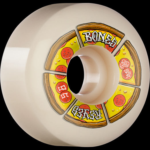Bones Pro STF Skateboard Wheels Reyes Pipin Hot V6 Wide Cut 99A 56mm