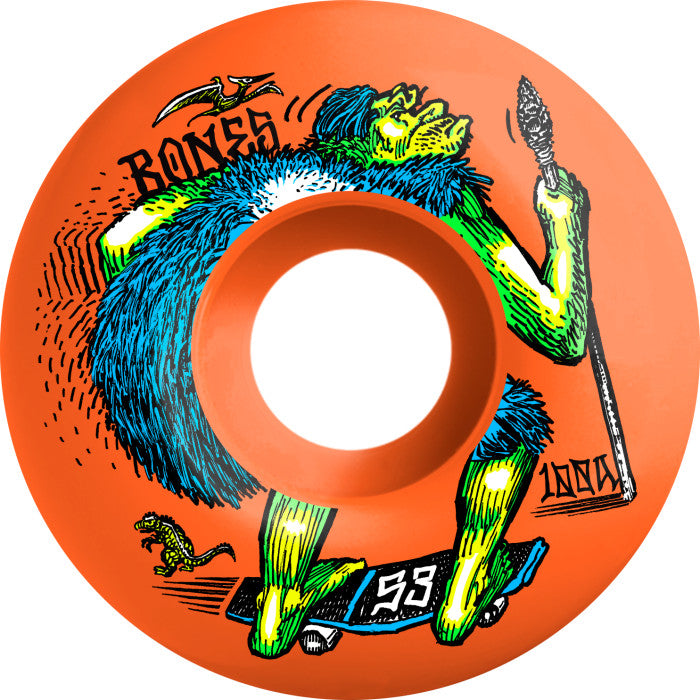 Bones 100a V4 OG Formula Neonderthal Skateboard Wheels