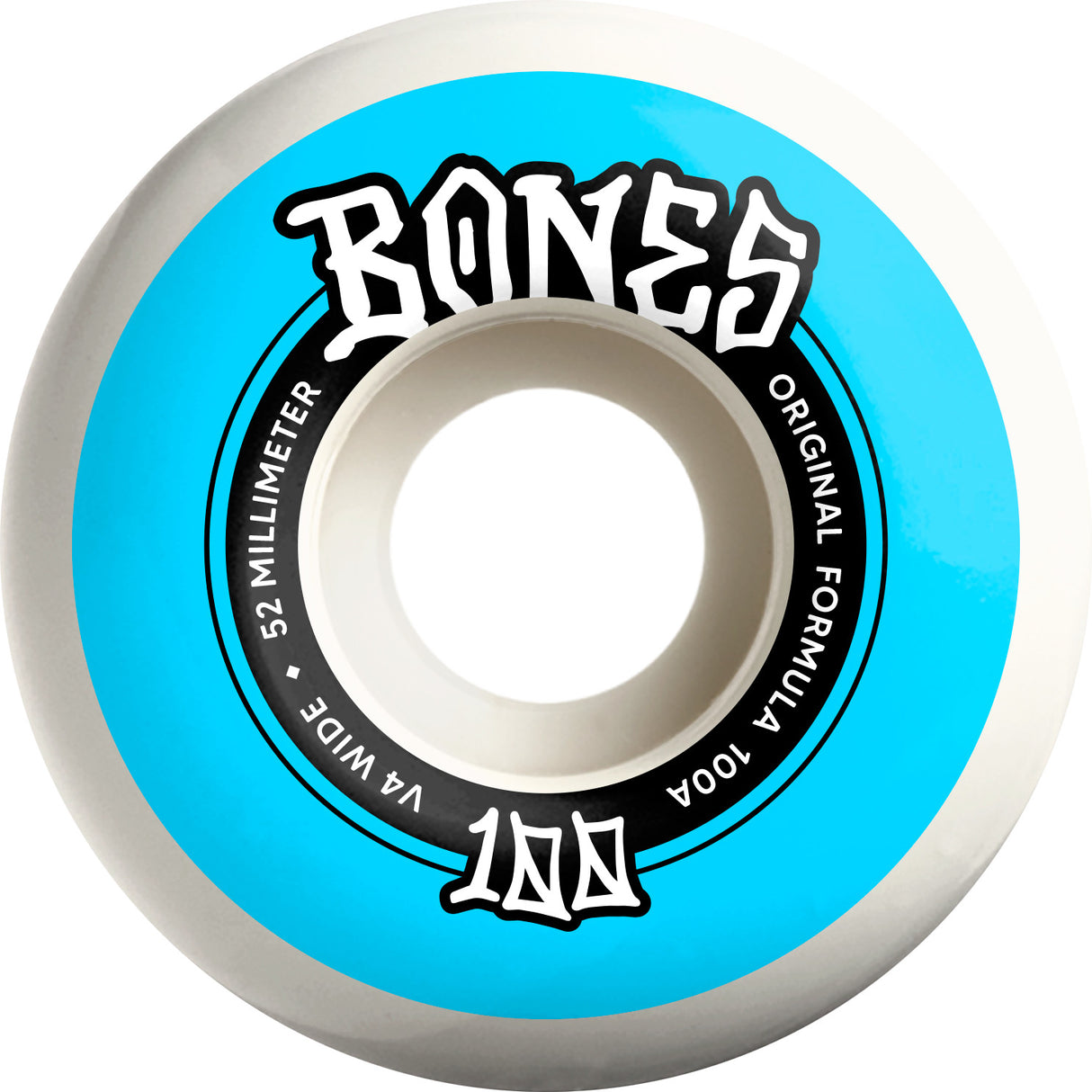 Bones 100a Wides Original Formula Skateboard Wheels V4