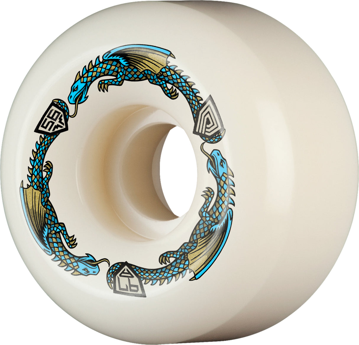Powell Peralta 97a Dragon Formula Blue Skateboard Wheels