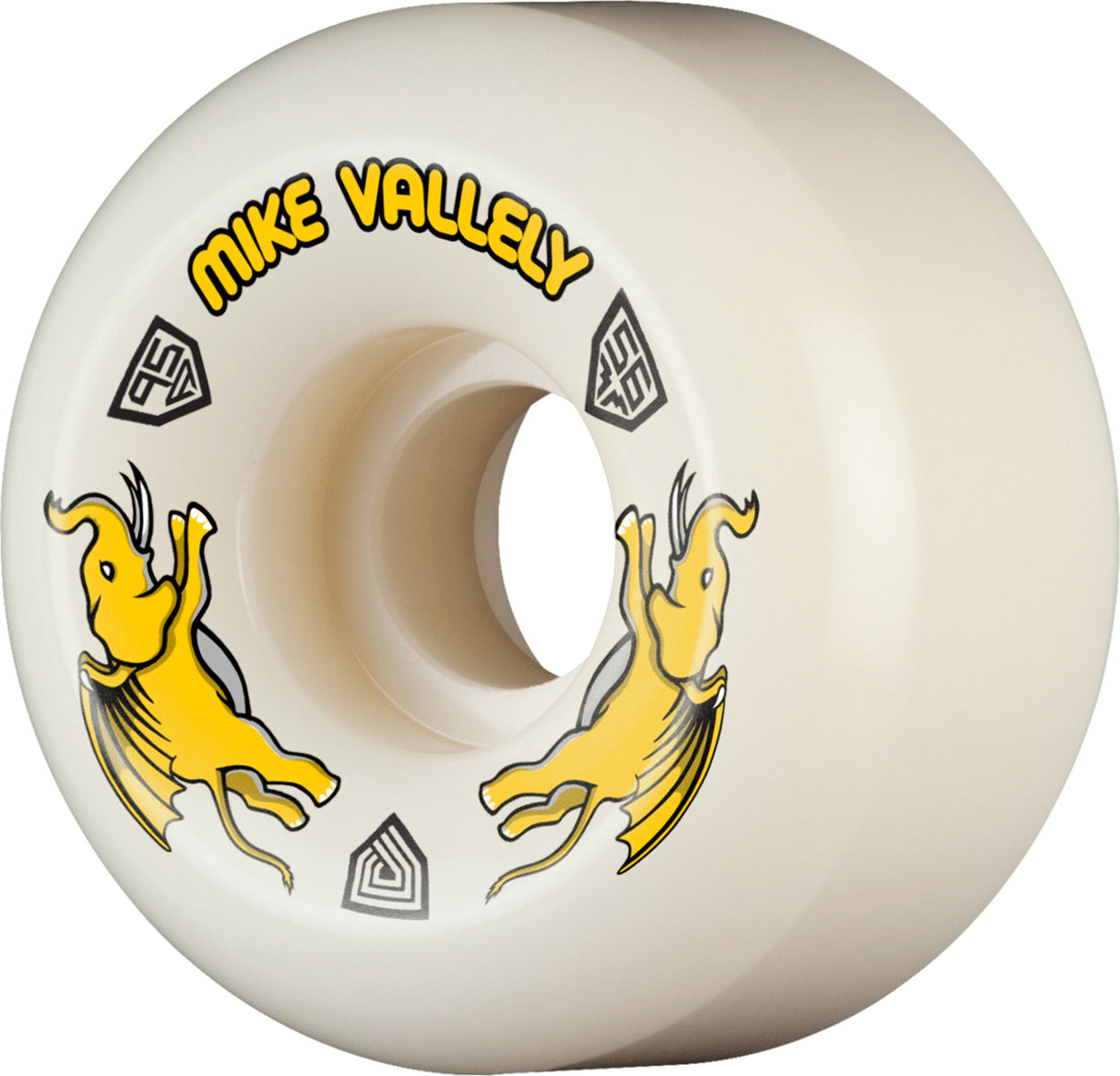 Powell Peralta 95a Dragon Formula Yellow Skateboard Wheels 2025 56mm Vallely