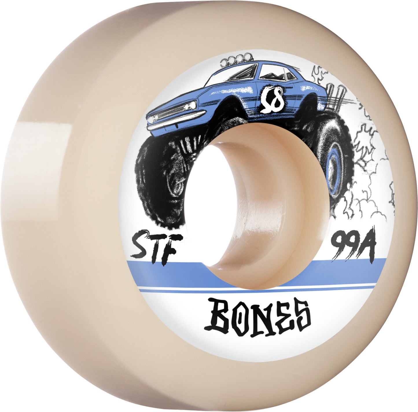 Bones Big Rigs STF Skateboard Wheels 99a 58mm