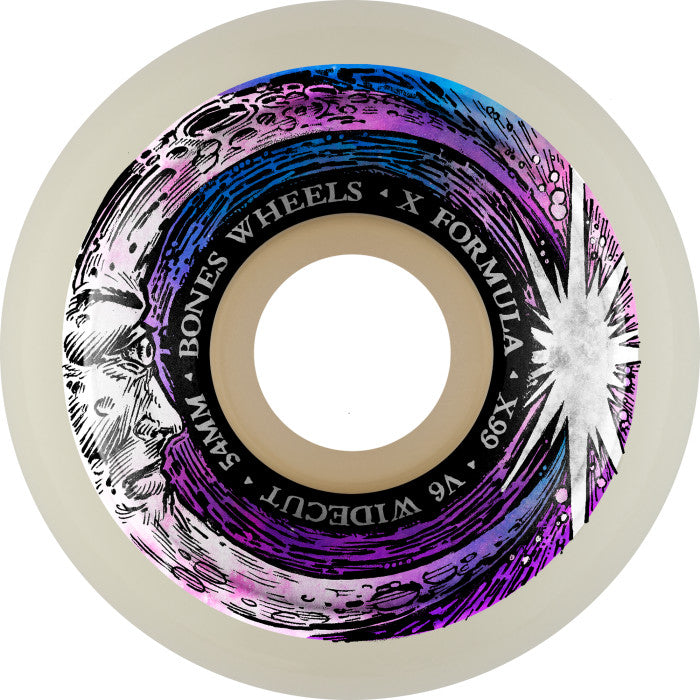 Bones X Formula Moon Beam Skateboard Wheels 99a Multiple Sizes