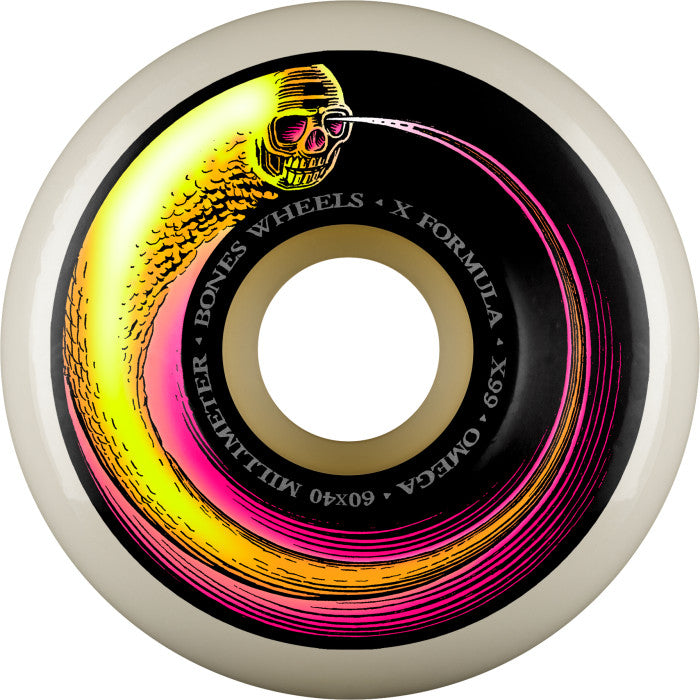 Bones 99a X Formula Omega 60mm Skateboard Wheels