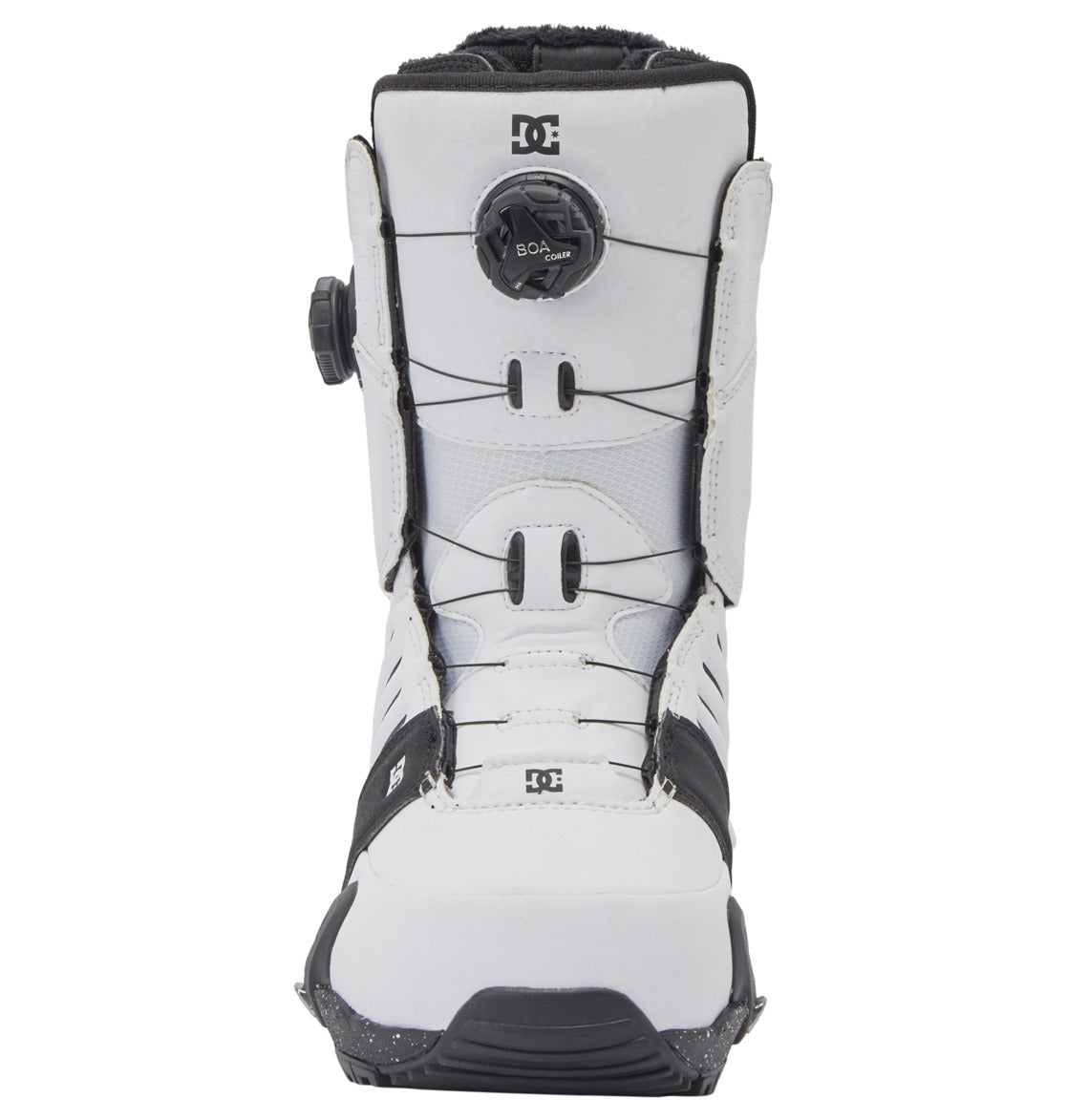 DC Men's Judge Step On Snowboard Boots 2024- White/Black Print