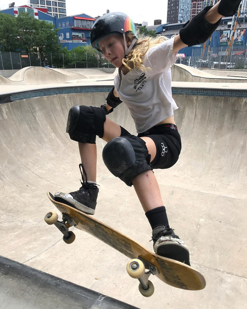 Triple 8 Certified Sweatsaver Skateboard Helmet - Black Rainbow Sparkle