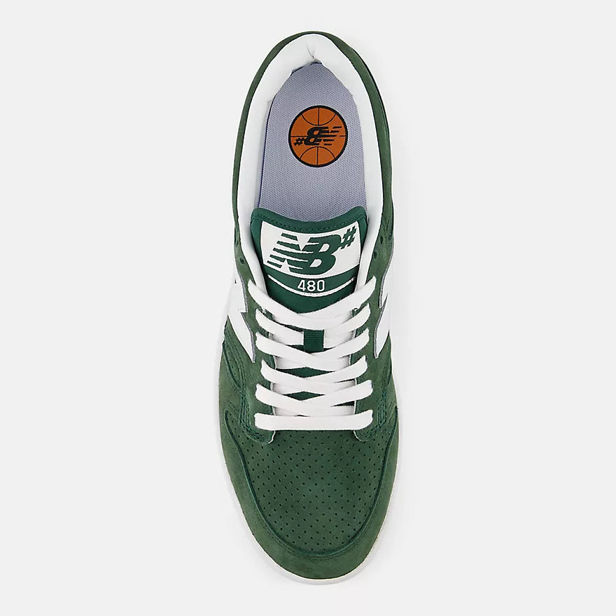 New Balance 480 83 Remixed Skate Shoes - Green/White