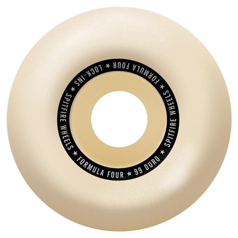 Spitfire 99a Formula Four Lock-ins Skateboard Wheels Natural