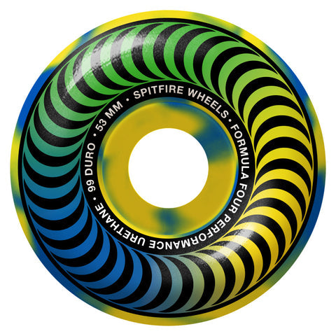 Spitfire 99 Formula Four Multiswirl Classic Skateboard Wheels 53mm