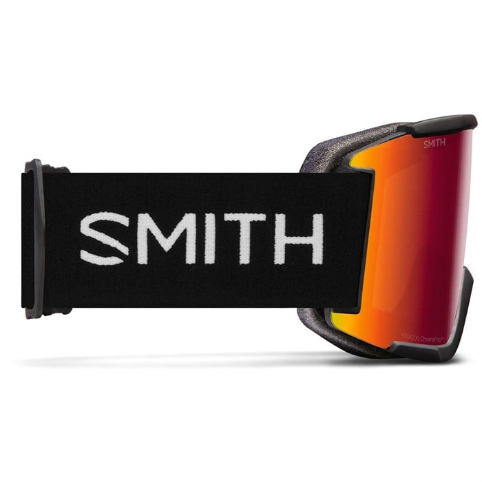 Smith Squad XL Goggles Black + ChromaPop Sun Red Mirror Lens