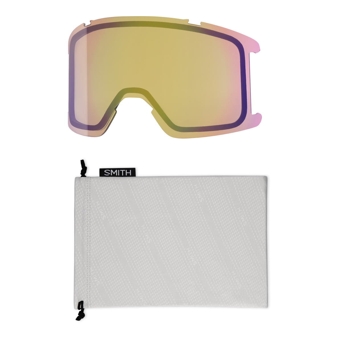 Smith Squad Goggles Black + ChromaPop Sun Red Mirror Lens