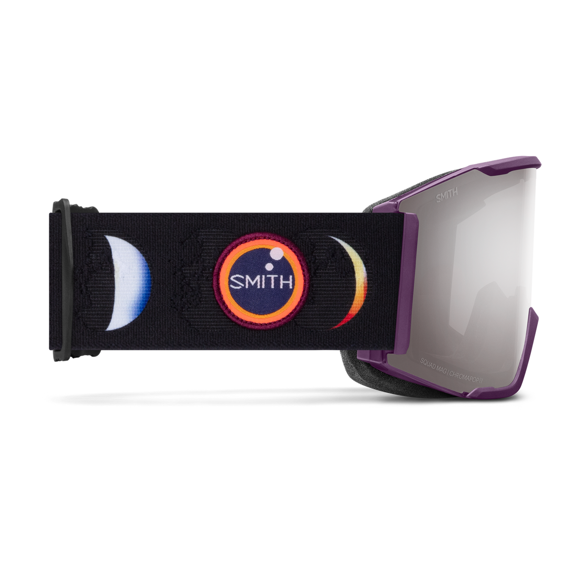 Smith Squad Mag Goggles Cherry Lacquer Phases + ChromaPop Sun Platinum Mirror Lens
