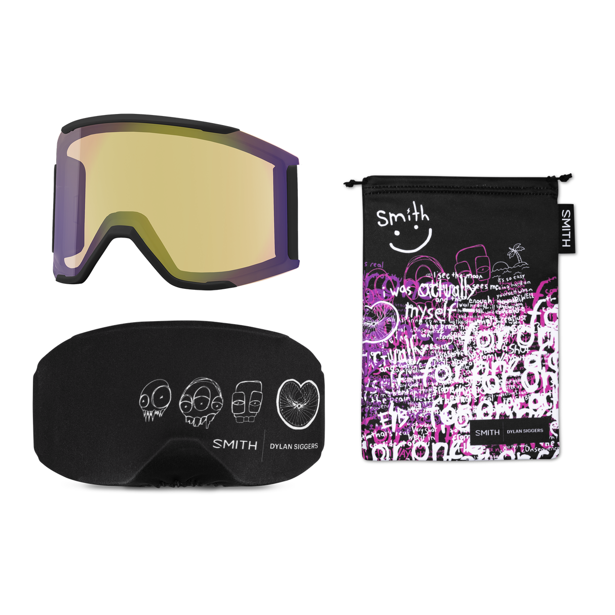 Smith Squad Mag Goggles Dylan Siggers AC + ChromaPop Everyday Green Mirror Lens