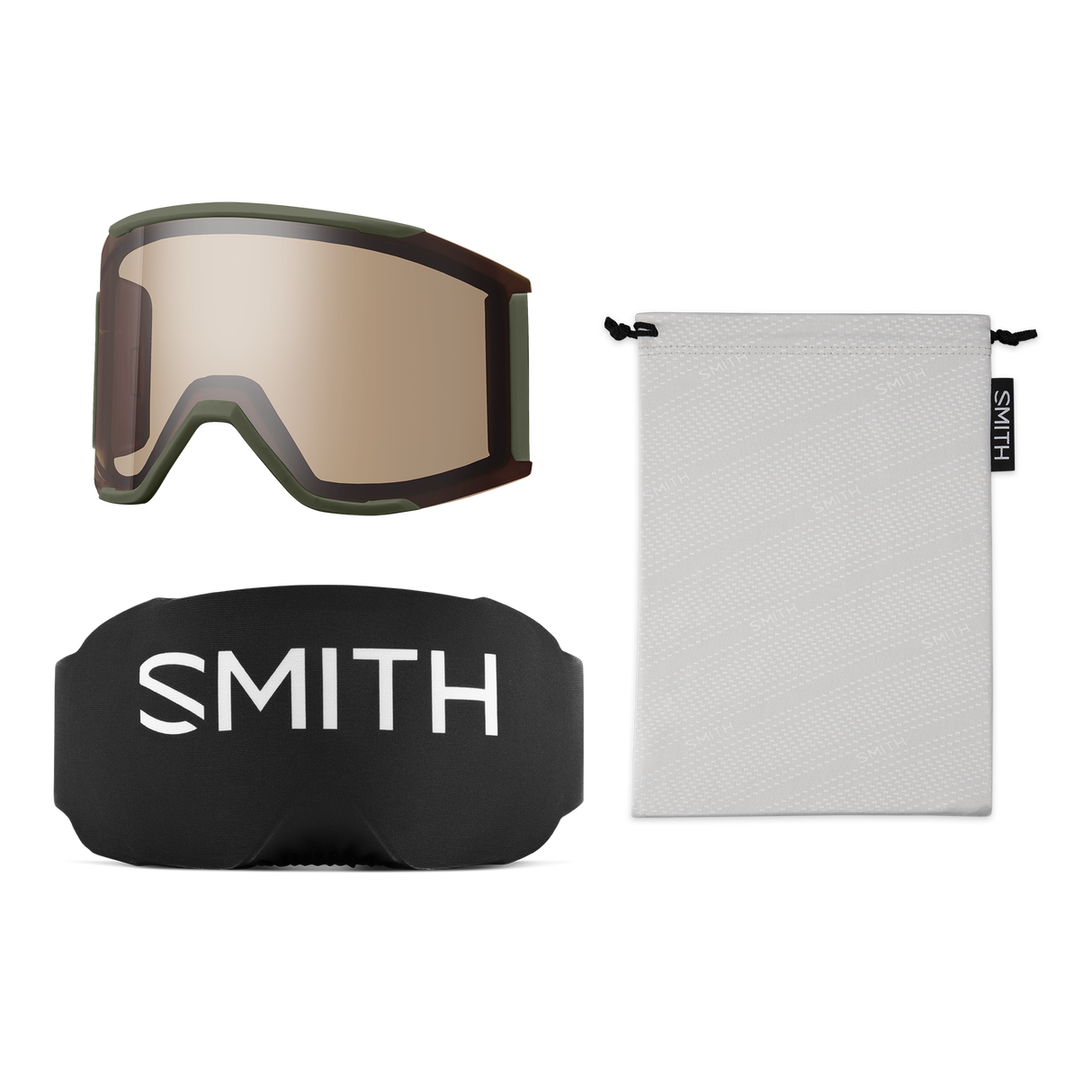 Smith Squad Mag Goggles Eye of the Tiger + ChromaPop Sun Black Lens