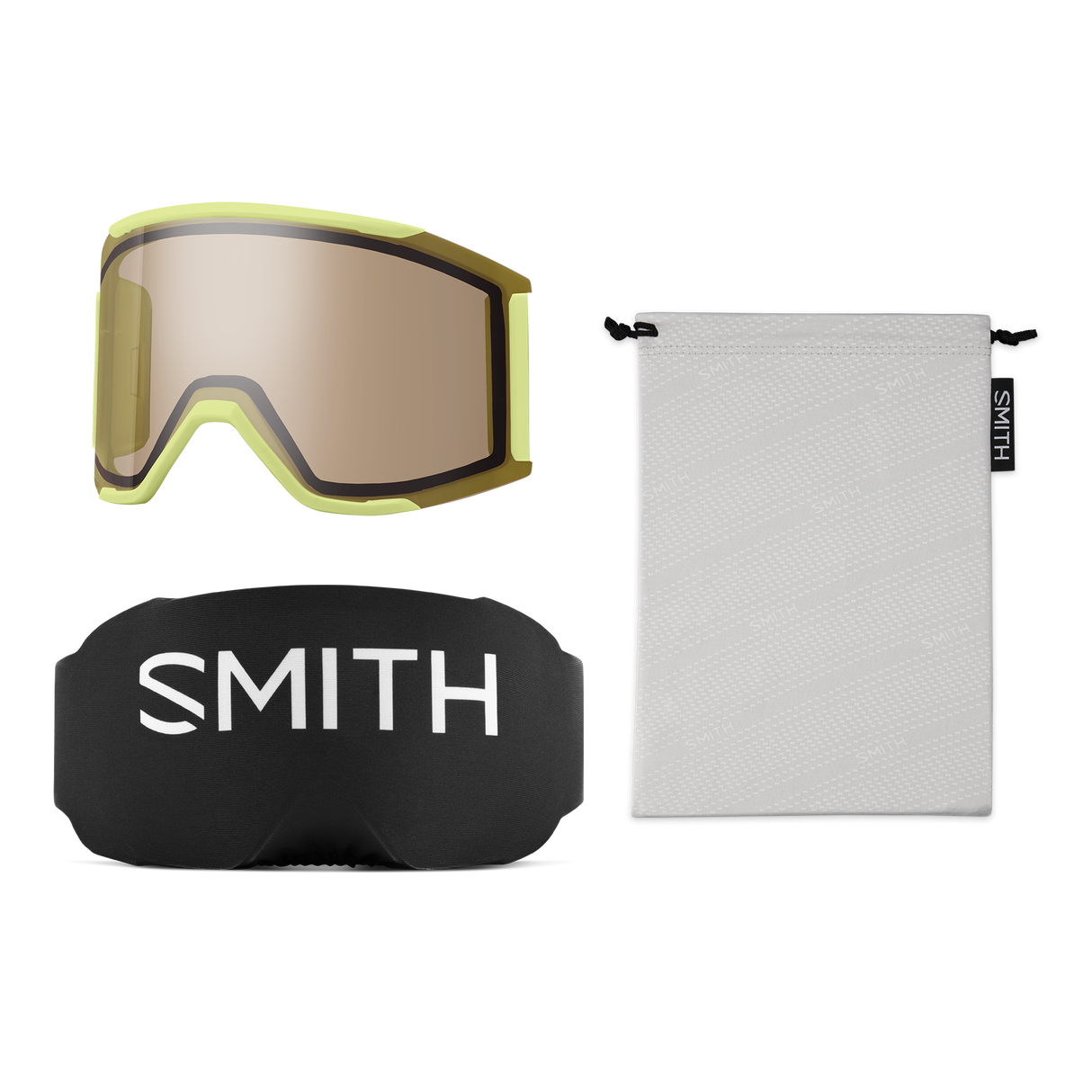 Smith Squad Mag Goggles Serpentine Lined Up + ChromaPop Everyday Violet Lens