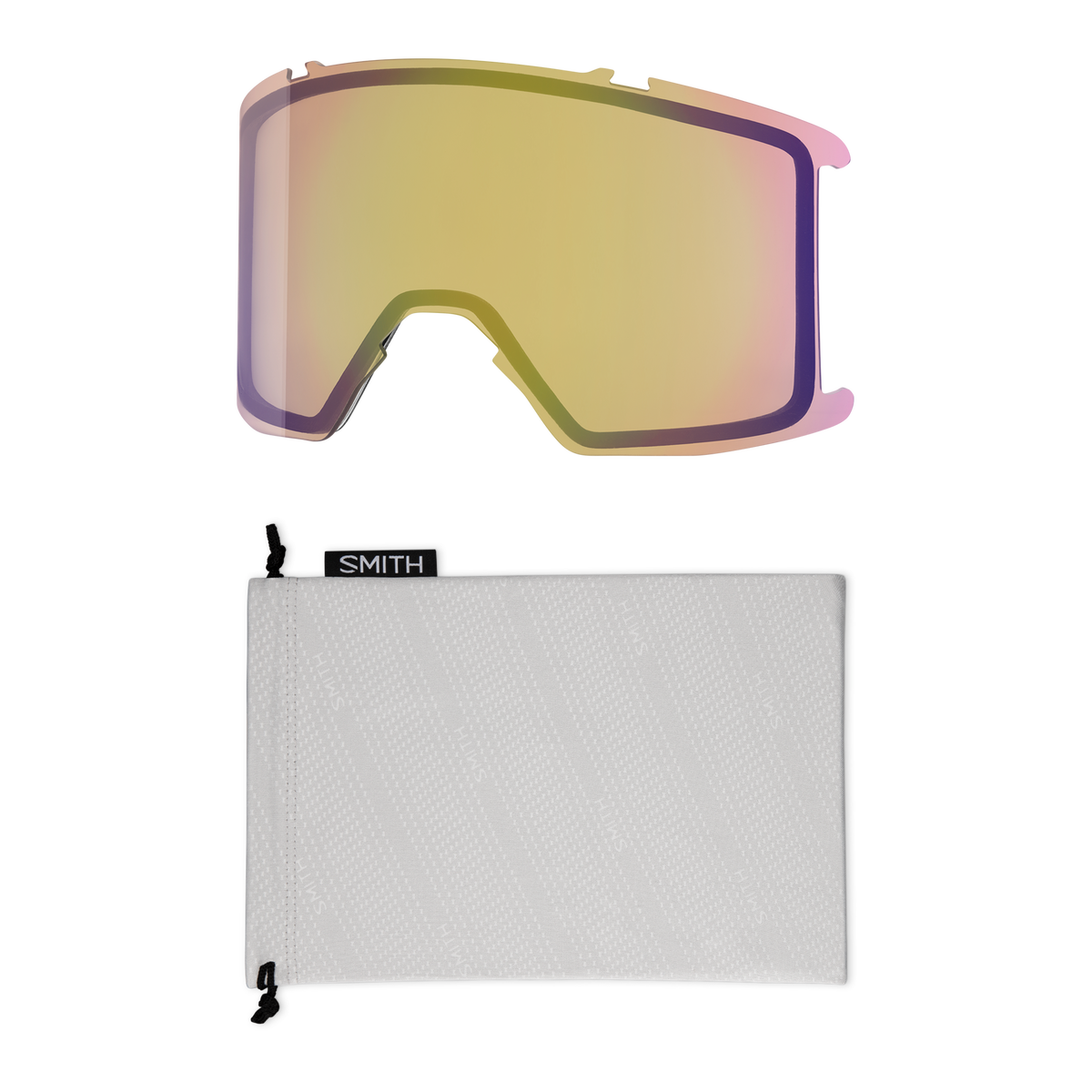 Smith Stash XL Goggles Black + ChromaPop Sun Red Mirror Lens