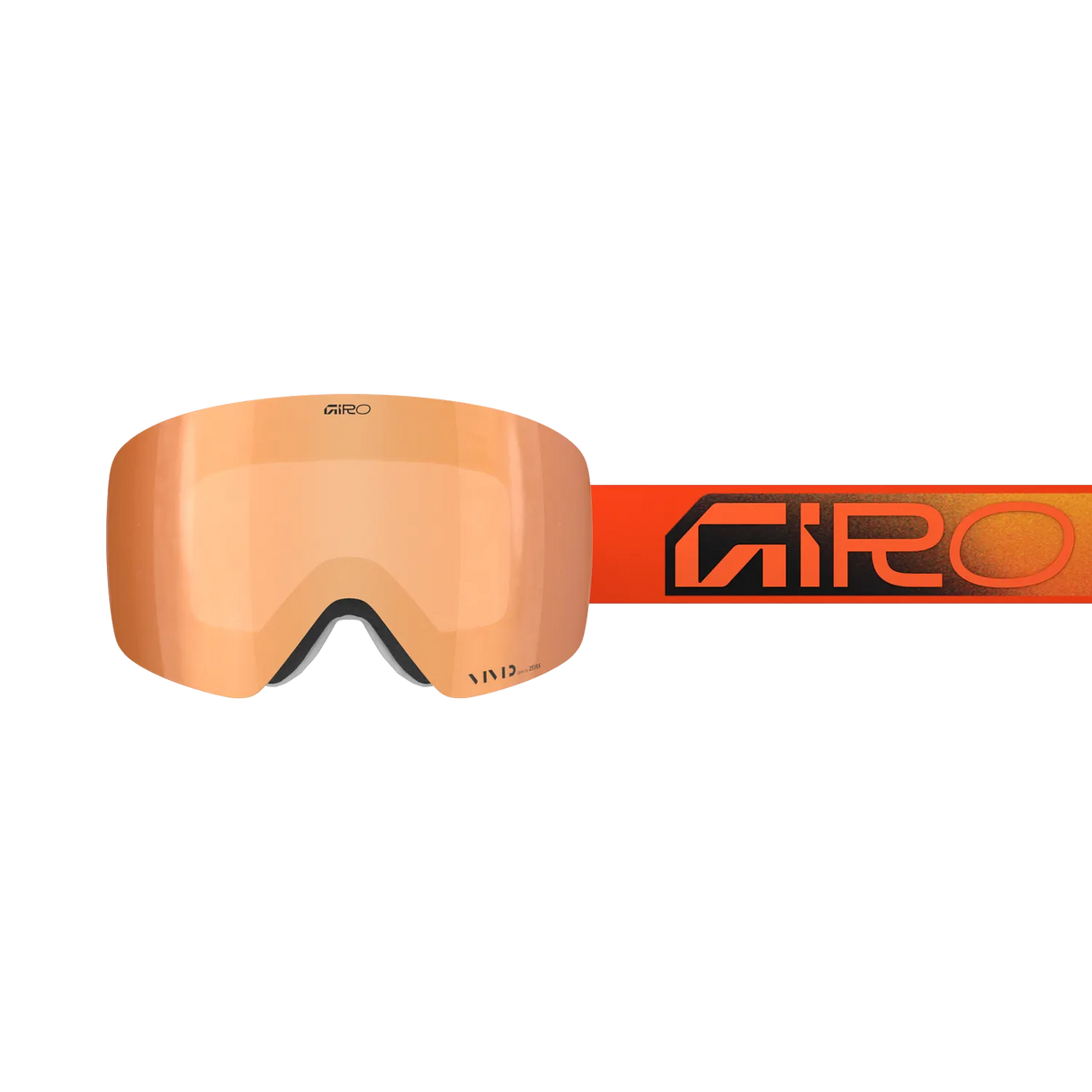 Giro Contour Snow Goggles - 2026 Faded Orange Strap with Vivid Copper Lens + Bonus Vivid Infrared Lens