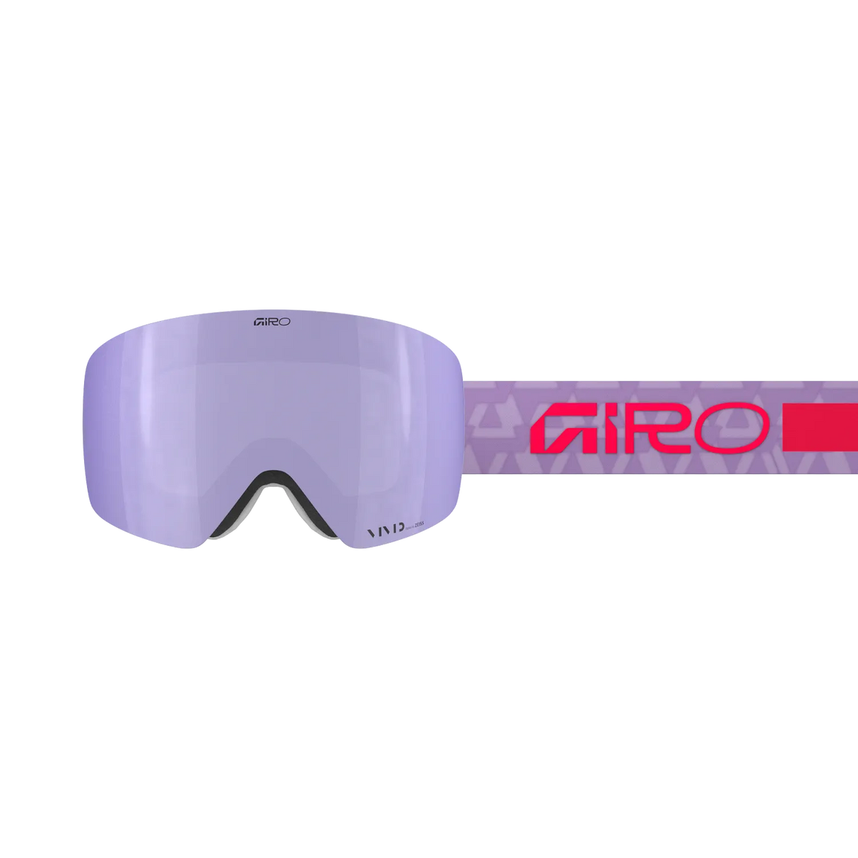 Giro Contour RS Snow Goggles - 2026 Purple Crystals Strap with Vivid Haze Lens + Bonus Vivid Infrared Lens