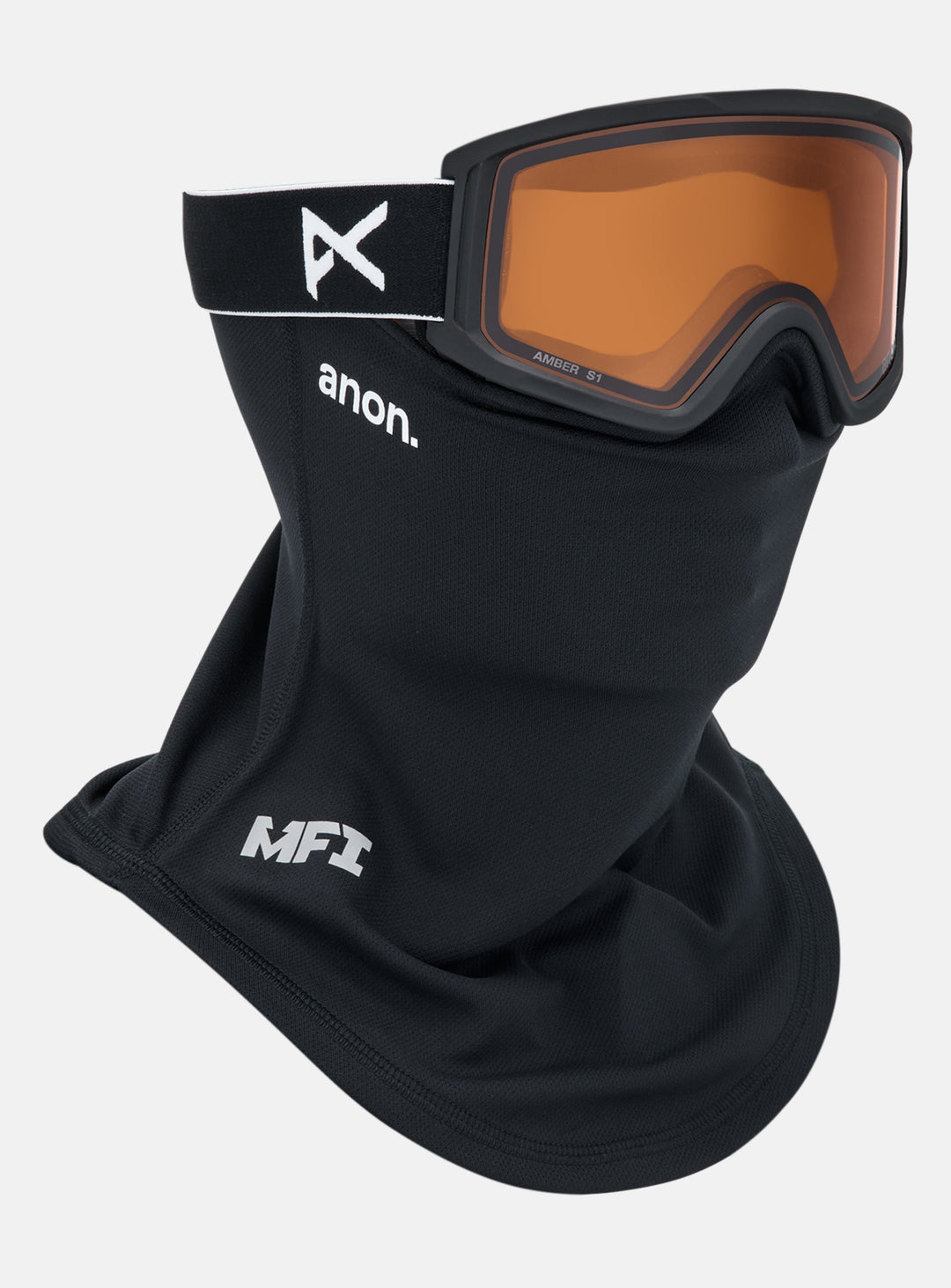 Anon Tracker 2.0 Goggles + MFI Face Mask - Black 2026 Low Bridge Fit