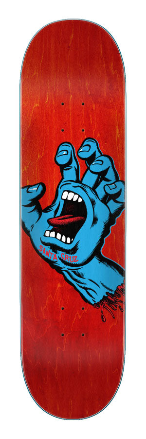 Santa Cruz Screaming Hand Skateboard Deck 8.0"