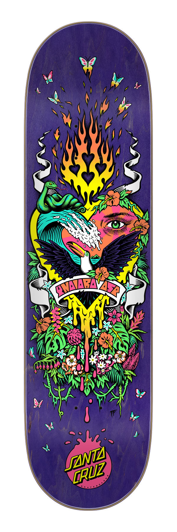 Santa Cruz Asp Paradise Pro Twin Skateboard Deck 8.25"