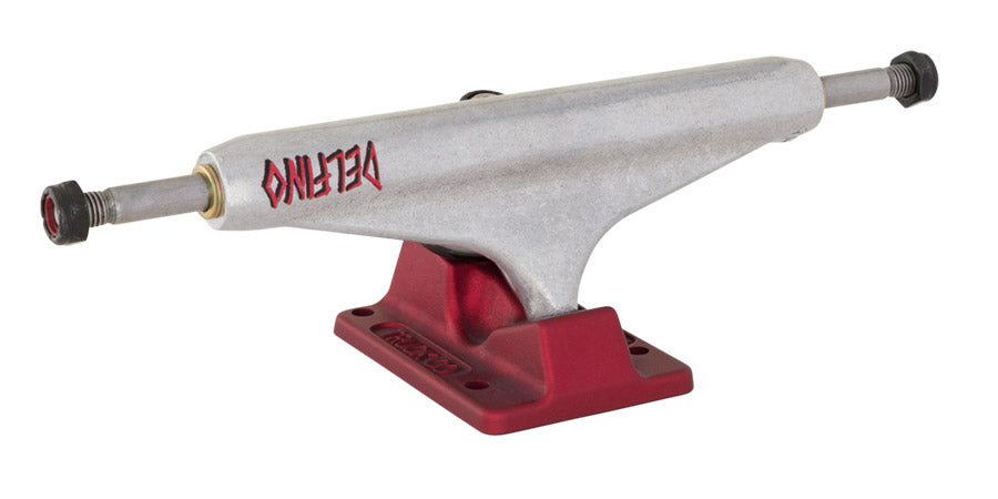 Independent Stage 11 Hollow Delfino Silver Red Skateboard Trucks
