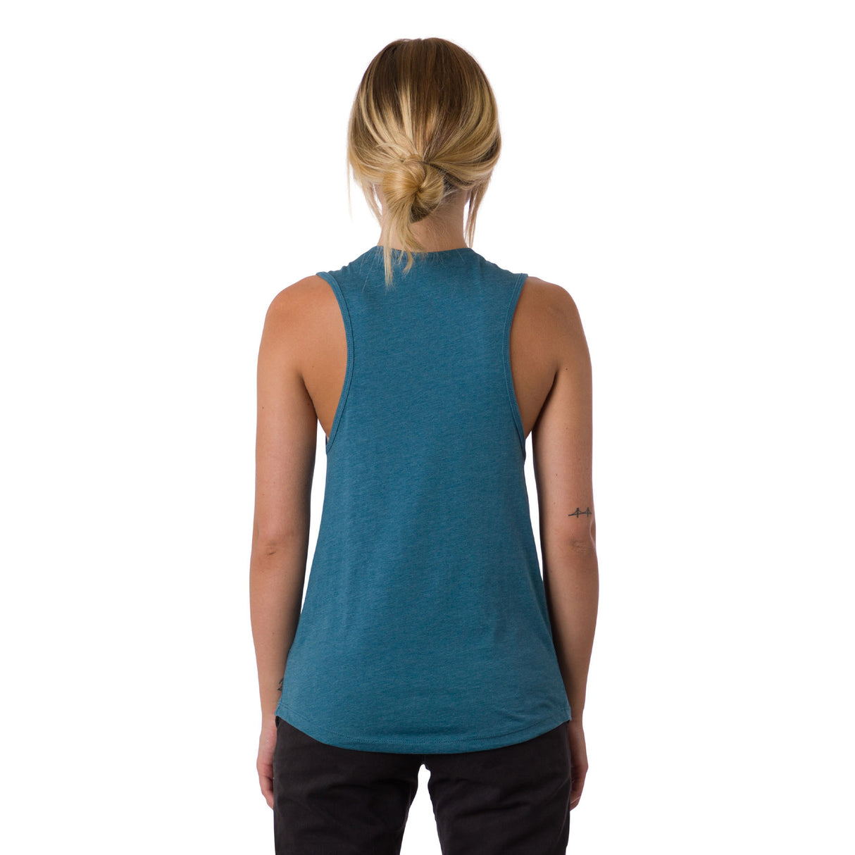 Santa Cruz Women's Blooming Strip Tank Top - Heather Deep Teal