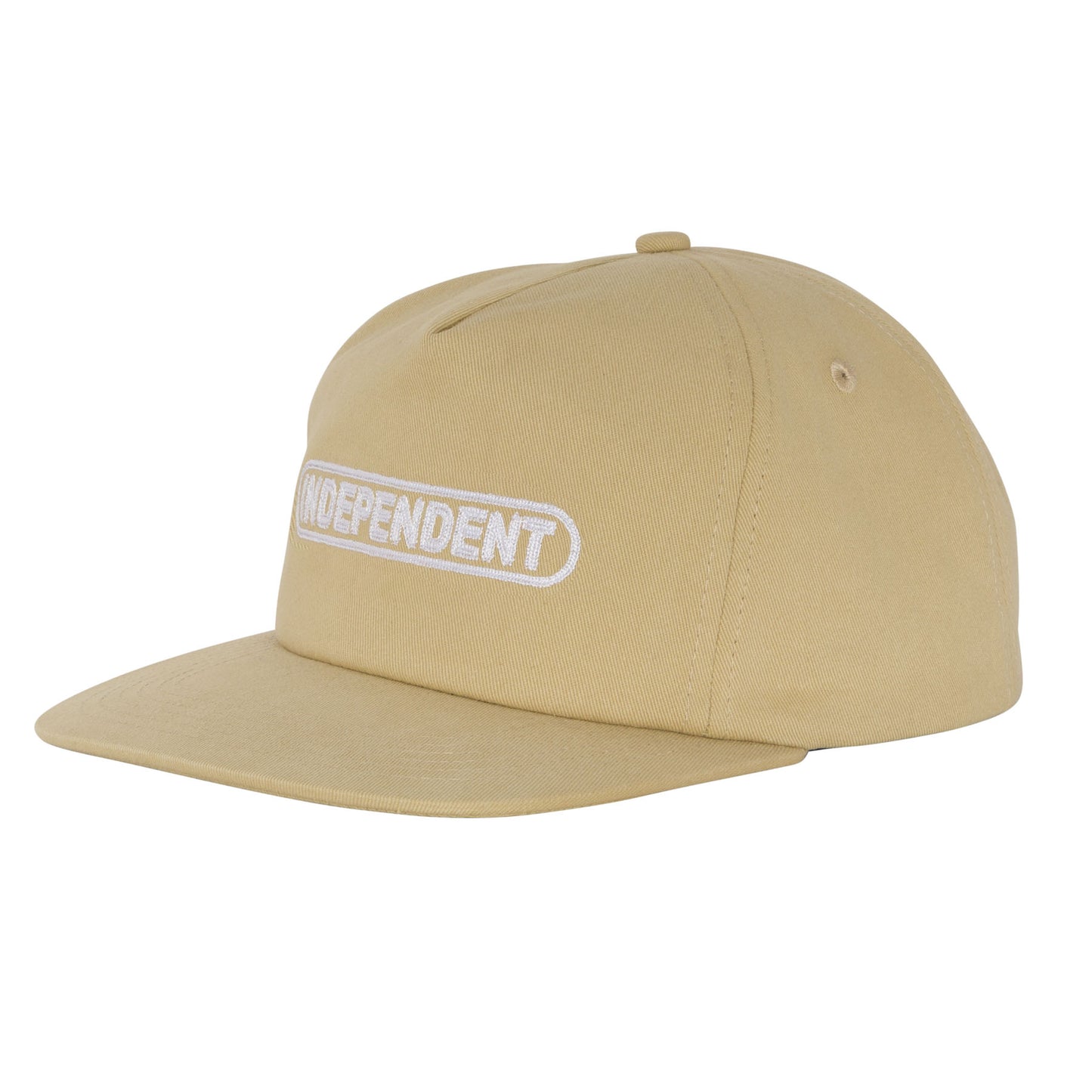 Independent Baseplate Snapback Unstructured Mid Unisex Hat - Tan