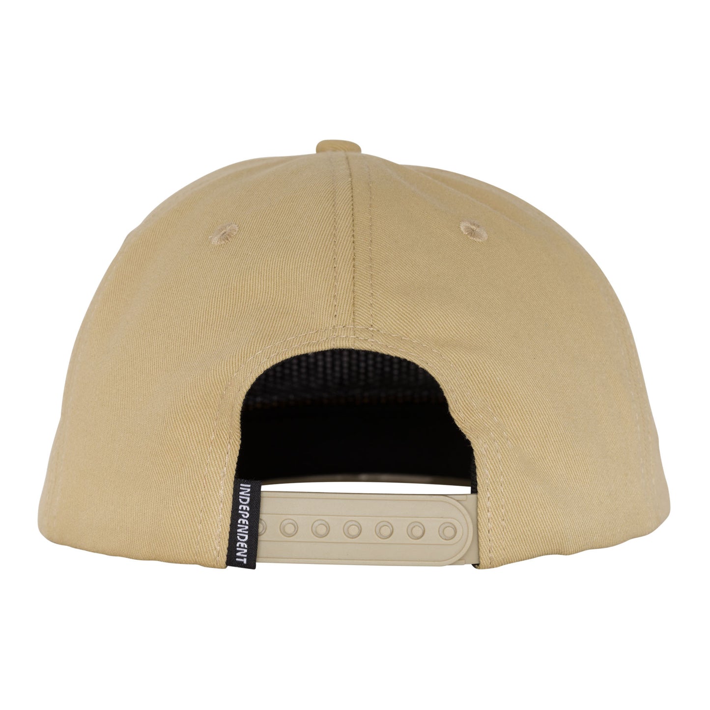 Independent Baseplate Snapback Unstructured Mid Unisex Hat - Tan