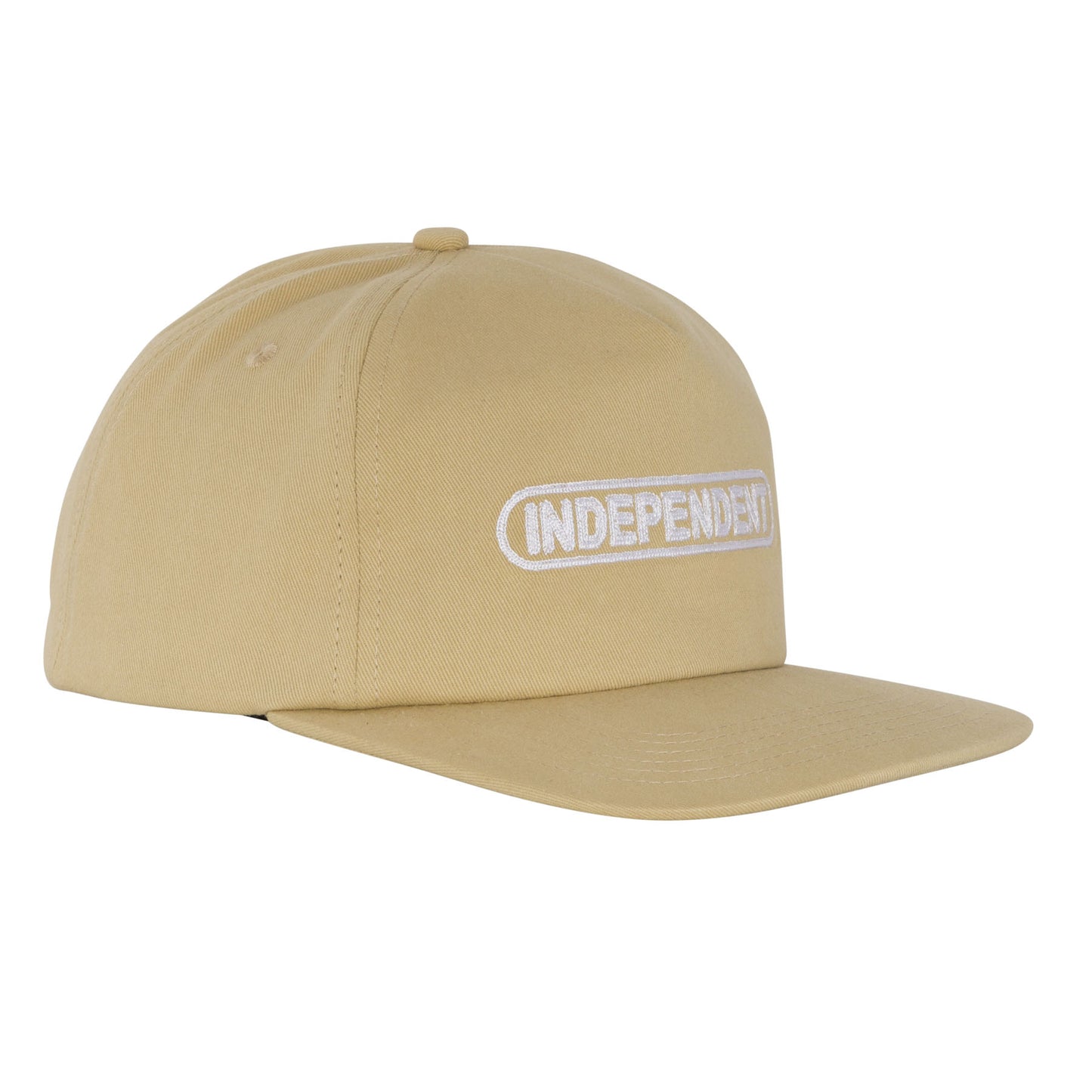 Independent Baseplate Snapback Unstructured Mid Unisex Hat - Tan