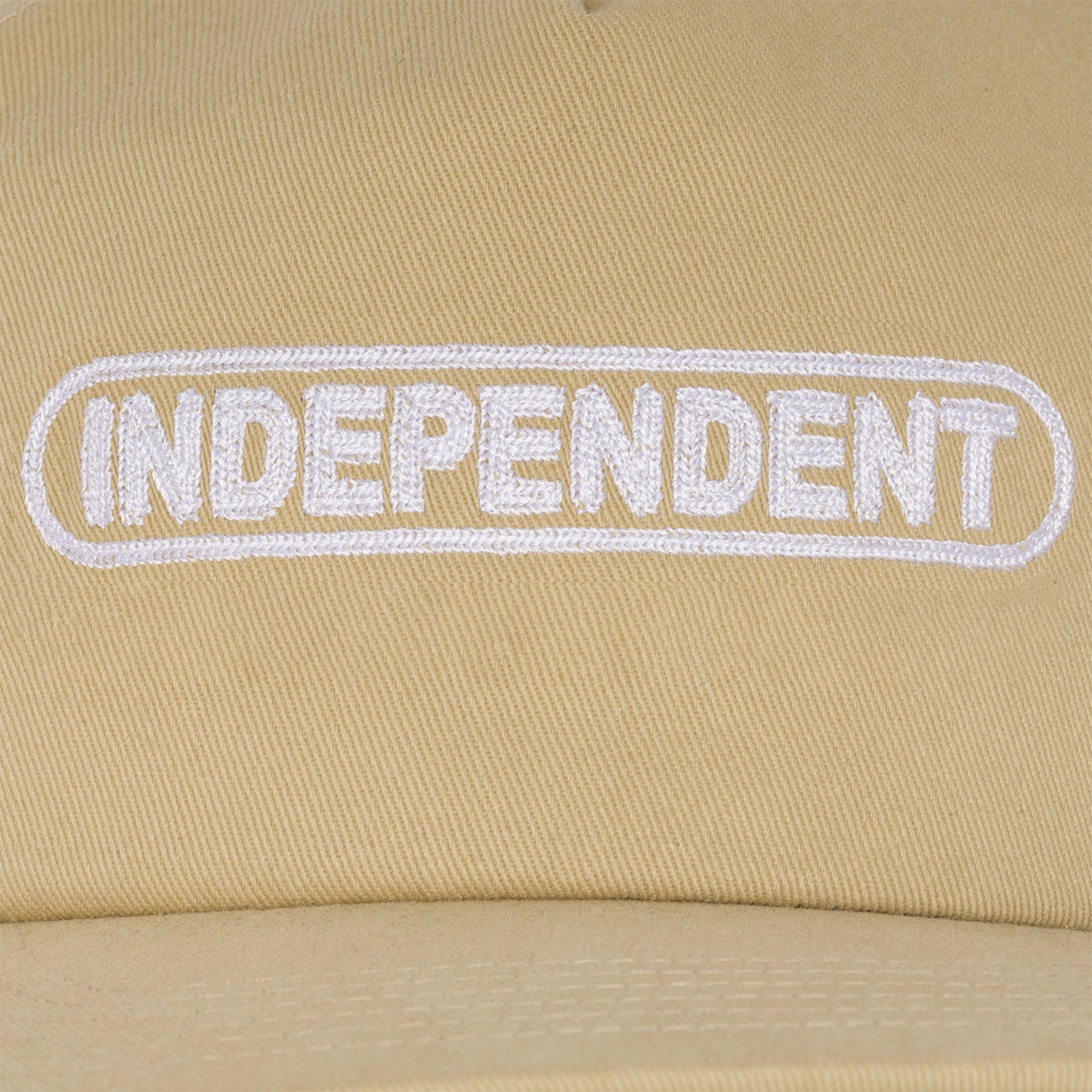 Independent Baseplate Snapback Unstructured Mid Unisex Hat - Tan