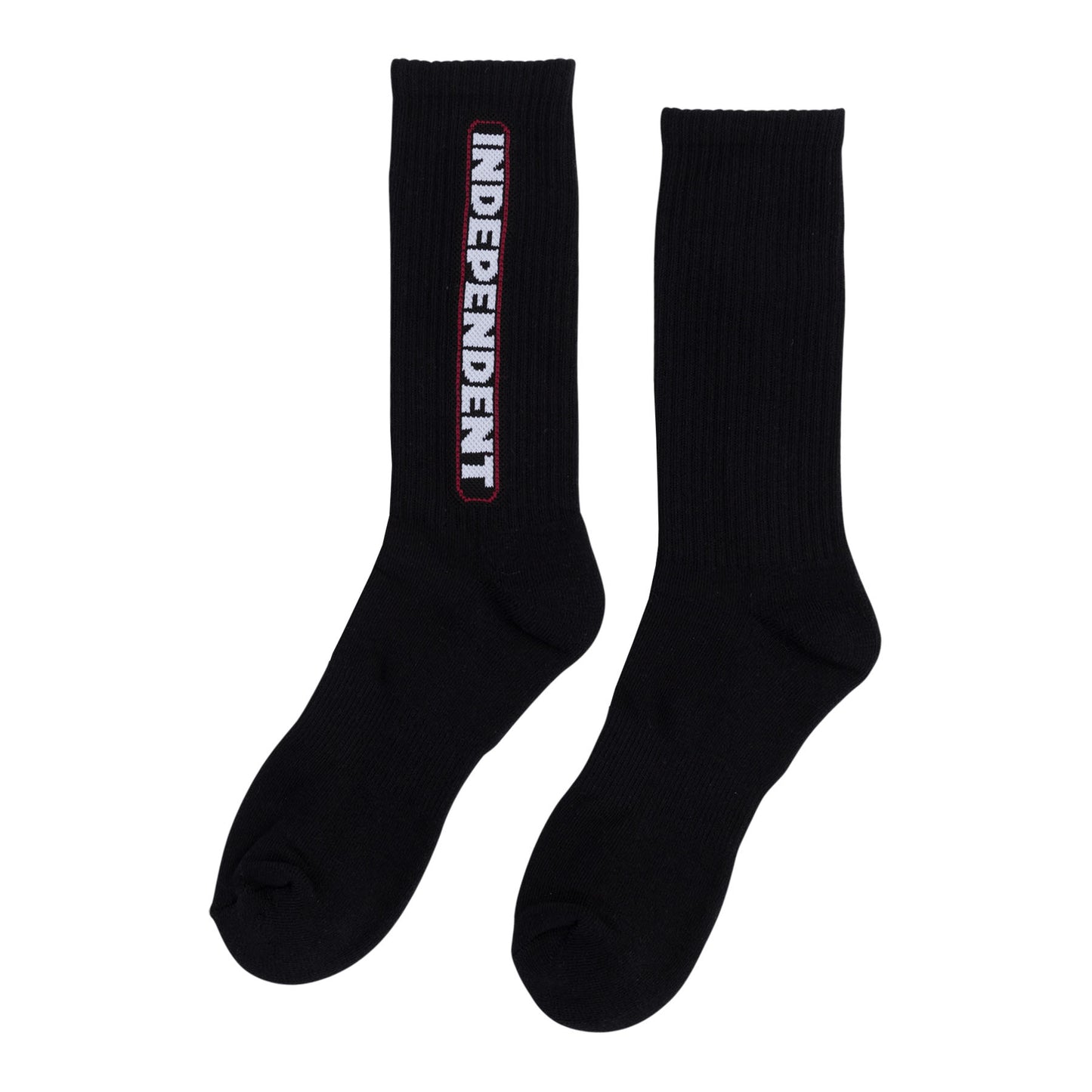 Independent Bar Logo Men's Crew Socks - Black