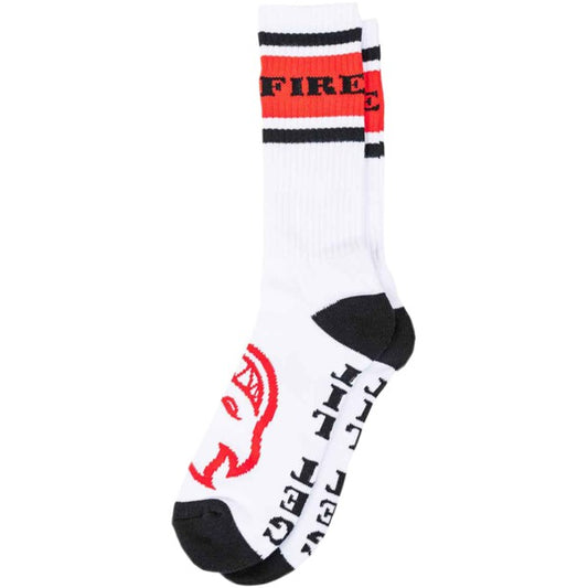 Spitfire Classic 87 Bighead Crew Socks - White / Black / Red