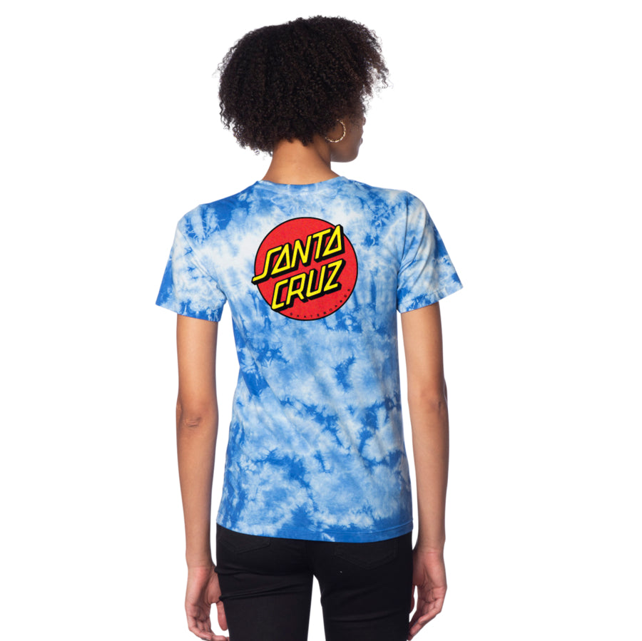 Santa Cruz Women's Classic Dot T-Shirt - Indigo Cloud Wash