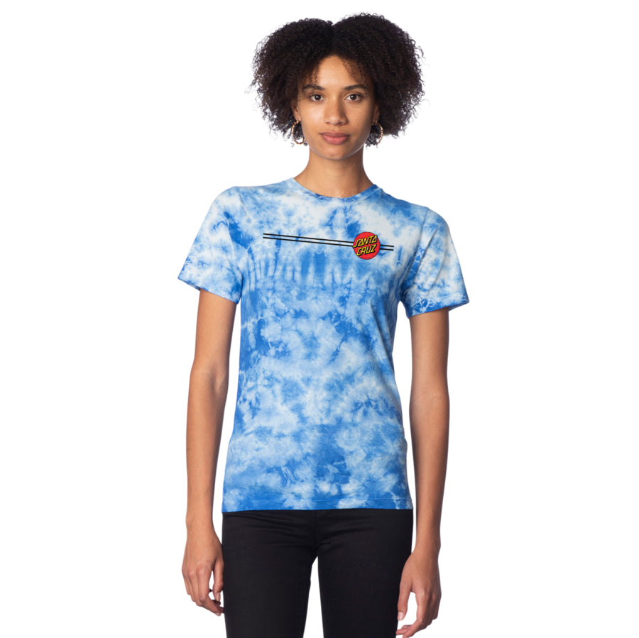 Santa Cruz Women\'s Classic Dot T-Shirt - Indigo Cloud Wash – Focus Boardshop