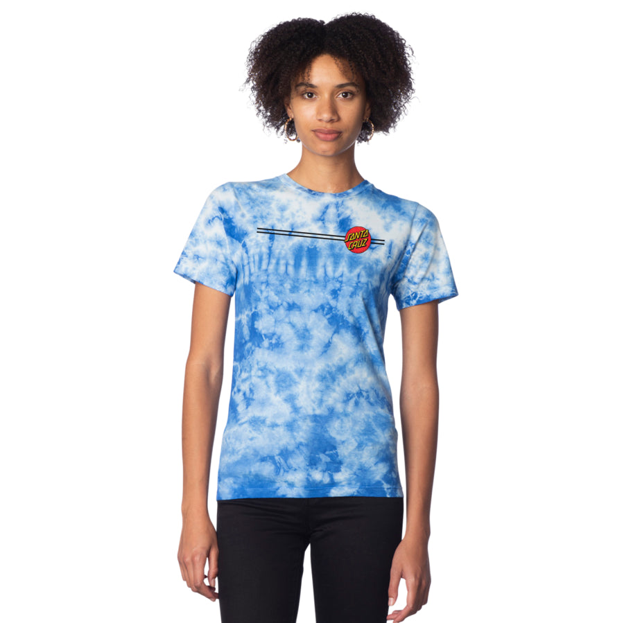 Santa Cruz Women's Classic Dot T-Shirt - Indigo Cloud Wash