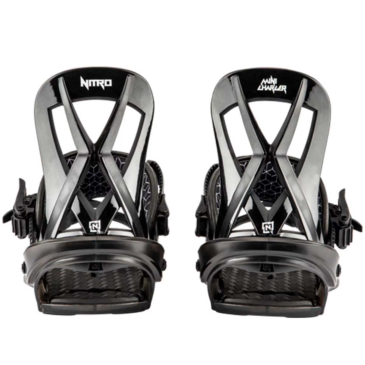 Nitro Mini Charger Youth Snowboard Bindings 2025 - Black