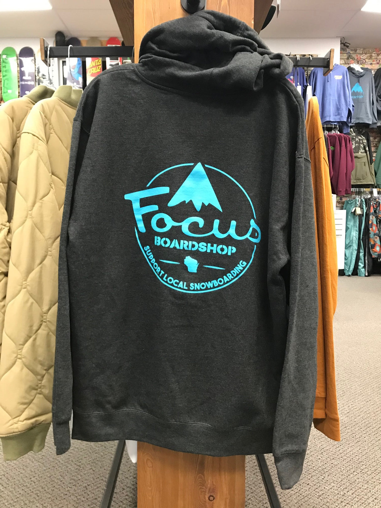 Focus Mtn Logo Full Zip Hoodie