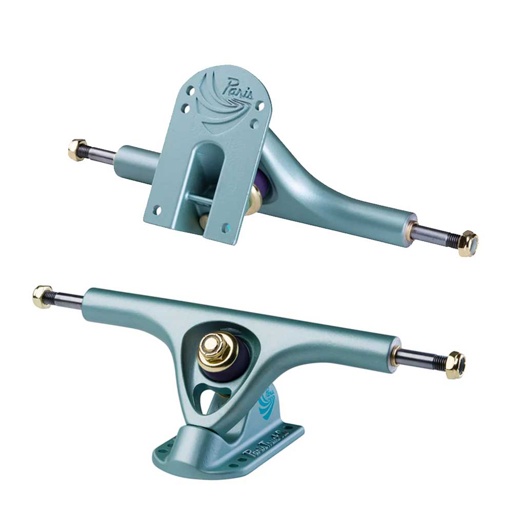 Paris V3 180mm 50º Longboard Trucks Set of 2 - Crystal Blue