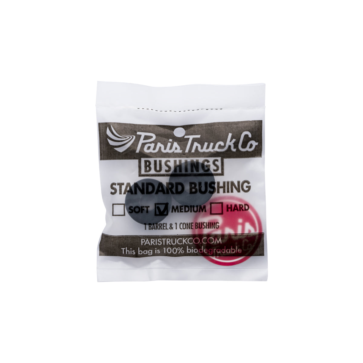 Paris Standard Longboard Barrel/Cone Combo Bushings Pack - Enough for one truck