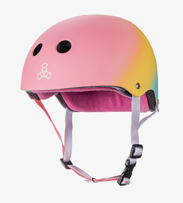 Triple 8 Certified Sweatsaver Skateboard Helmet - Shaved Ice