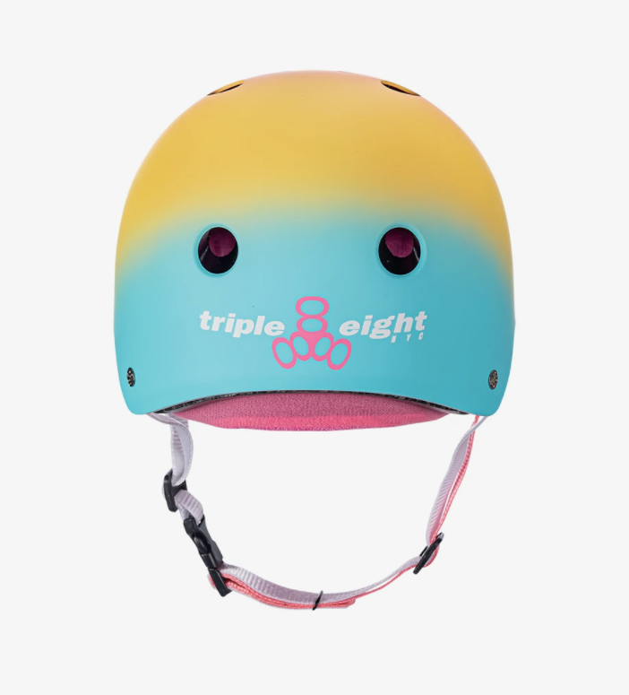 Triple 8 Certified Sweatsaver Skateboard Helmet - Shaved Ice