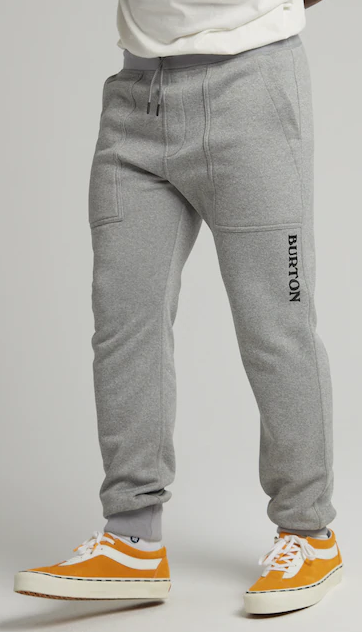 Burton Men's Oak Fleece Pants - Grey Heather - Medium