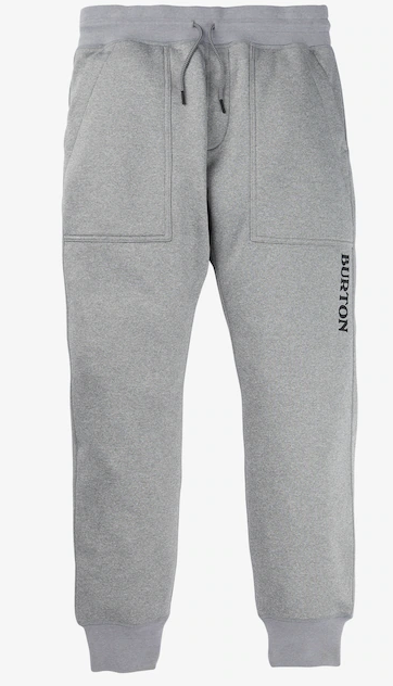 Burton Men's Oak Fleece Pants - Grey Heather - Medium