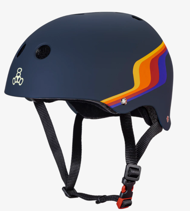 Triple 8 Certified Sweatsaver Skateboard Helmet - Pacific Beach