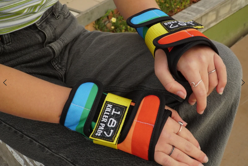 187 Killer Pads Wrist Guards - Rainbow