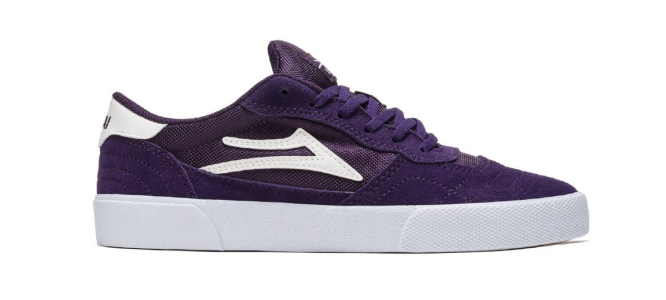 Lakai Cambridge Skate Shoes - Purple Suede Size 7.5